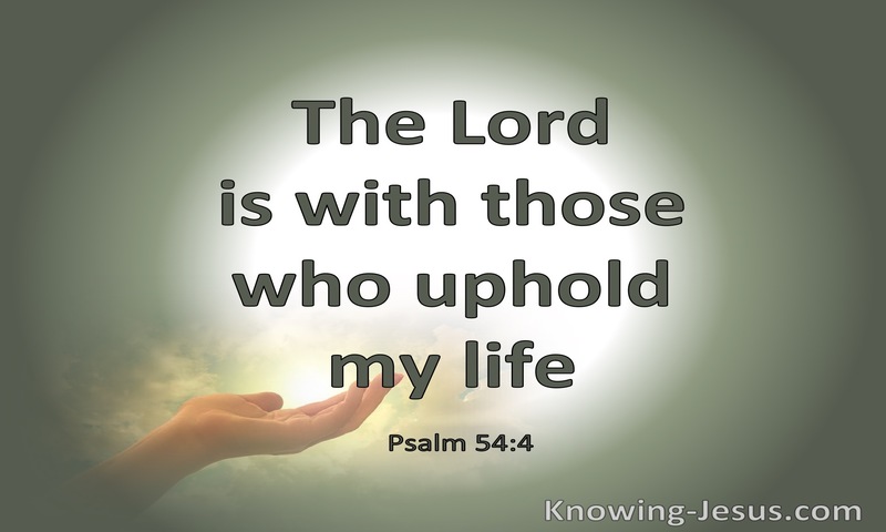 Psalm 54:4 Behold, God Is My Helper (sage)